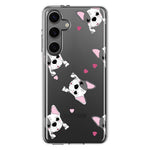 Mundaze - Case for Samsung Galaxy S24 Slim Shockproof Hard Shell Soft TPU Heavy Duty Protective Phone Cover - Cute Frenchie Bulldog Puppies