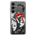 Mundaze - Case for Samsung Galaxy S24 Slim Shockproof Hard Shell Soft TPU Heavy Duty Protective Phone Cover - Cool Koi Fish Pawn