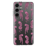 Mundaze - Case for Samsung Galaxy S24 Plus Slim Shockproof Hard Shell Soft TPU Heavy Duty Protective Phone Cover - Pink Leopard