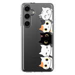 Mundaze - Case for Samsung Galaxy S24 Plus Slim Shockproof Hard Shell Soft TPU Heavy Duty Protective Phone Cover - Cute Kittens Friends