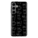 Mundaze - Case for Samsung Galaxy S24 Plus Slim Shockproof Hard Shell Soft TPU Heavy Duty Protective Phone Cover - Cute Black Cats