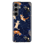 Mundaze - Case for Samsung Galaxy S24 Plus Slim Shockproof Hard Shell Soft TPU Heavy Duty Protective Phone Cover - Space Cats