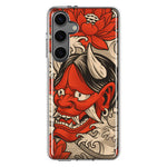 Mundaze - Case for Samsung Galaxy S24 Plus Slim Shockproof Hard Shell Soft TPU Heavy Duty Protective Phone Cover - Japanese Oni and Koi