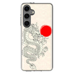 Mundaze - Case for Samsung Galaxy S24 Plus Slim Shockproof Hard Shell Soft TPU Heavy Duty Protective Phone Cover - Japanese Dragon Wave