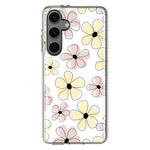 Mundaze - Case for Samsung Galaxy S24 Plus Slim Shockproof Hard Shell Soft TPU Heavy Duty Protective Phone Cover - Summer Vibe Daisy Flowers