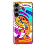 Mundaze - Case for Samsung Galaxy S24 Slim Shockproof Hard Shell Soft TPU Heavy Duty Protective Phone Cover - Vintage Abstract Liquid