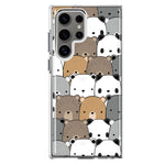 Mundaze - Case for Samsung Galaxy S22 Ultra Slim Shockproof Hard Shell Soft TPU Heavy Duty Protective Phone Cover - Cute Bears