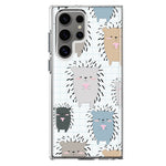Mundaze - Case for Samsung Galaxy S22 Ultra Slim Shockproof Hard Shell Soft TPU Heavy Duty Protective Phone Cover - Cute Hedgehogs