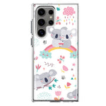 Mundaze - Case for Samsung Galaxy S23 Ultra Slim Shockproof Hard Shell Soft TPU Heavy Duty Protective Phone Cover - Cute Rainbow Koalas Flowers Butterflies