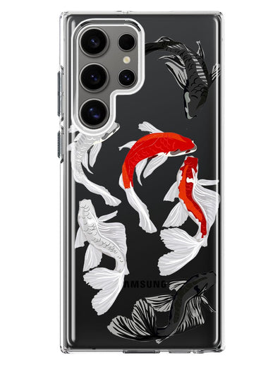 Mundaze - Case for Samsung Galaxy S23 Ultra Slim Shockproof Hard Shell Soft TPU Heavy Duty Protective Phone Cover - Cool Koi Fish Pawn