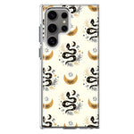 Mundaze - Case for Samsung Galaxy S22 Ultra Slim Shockproof Hard Shell Soft TPU Heavy Duty Protective Phone Cover - Snakes and Moon