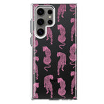 Mundaze - Case for Samsung Galaxy S22 Ultra Slim Shockproof Hard Shell Soft TPU Heavy Duty Protective Phone Cover - Pink Leopard