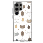 Mundaze - Case for Samsung Galaxy S22 Ultra Slim Shockproof Hard Shell Soft TPU Heavy Duty Protective Phone Cover - Cute Cat Face