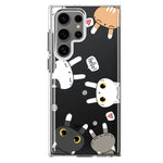 Mundaze - Case for Samsung Galaxy S22 Ultra Slim Shockproof Hard Shell Soft TPU Heavy Duty Protective Phone Cover - Cute Big Eyes Cat Friends