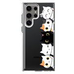 Mundaze - Case for Samsung Galaxy S22 Ultra Slim Shockproof Hard Shell Soft TPU Heavy Duty Protective Phone Cover - Cute Kittens Friends