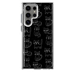 Mundaze - Case for Samsung Galaxy S23 Ultra Slim Shockproof Hard Shell Soft TPU Heavy Duty Protective Phone Cover - Cute Black Cats