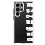 Mundaze - Case for Samsung Galaxy S22 Ultra Slim Shockproof Hard Shell Soft TPU Heavy Duty Protective Phone Cover - Cute Cats Drawing