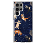 Mundaze - Case for Samsung Galaxy S22 Ultra Slim Shockproof Hard Shell Soft TPU Heavy Duty Protective Phone Cover - Space Cats