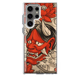 Mundaze - Case for Samsung Galaxy S22 Ultra Slim Shockproof Hard Shell Soft TPU Heavy Duty Protective Phone Cover - Japanese Oni and Koi