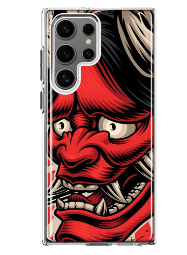 Mundaze - Case for Samsung Galaxy S23 Ultra Slim Shockproof Hard Shell Soft TPU Heavy Duty Protective Phone Cover - Japanese Oni Demon