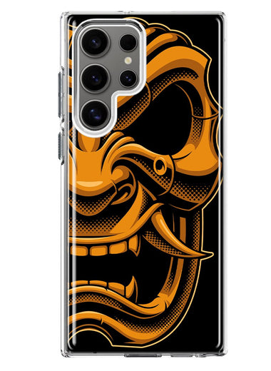 Mundaze - Case for Samsung Galaxy S22 Ultra Slim Shockproof Hard Shell Soft TPU Heavy Duty Protective Phone Cover - Samurai Mask