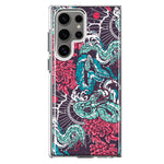 Mundaze - Case for Samsung Galaxy S22 Ultra Slim Shockproof Hard Shell Soft TPU Heavy Duty Protective Phone Cover - Japanese Snake Tattoo