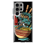 Mundaze - Case for Samsung Galaxy S23 Ultra Slim Shockproof Hard Shell Soft TPU Heavy Duty Protective Phone Cover - Dragon Ramen