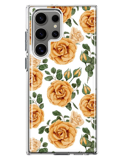 Mundaze - Case for Samsung Galaxy S22 Ultra Slim Shockproof Hard Shell Soft TPU Heavy Duty Protective Phone Cover - Roses Flowers