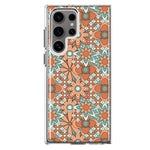 Mundaze - Case for Samsung Galaxy S22 Ultra Slim Shockproof Hard Shell Soft TPU Heavy Duty Protective Phone Cover - Groovy Vintage Flowers