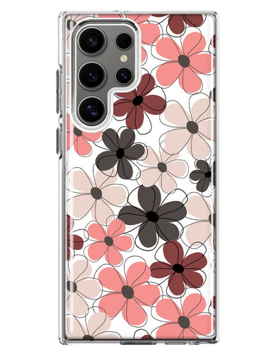 Mundaze - Case for Samsung Galaxy S23 Ultra Slim Shockproof Hard Shell Soft TPU Heavy Duty Protective Phone Cover - Summber Vibe Cute Flowers