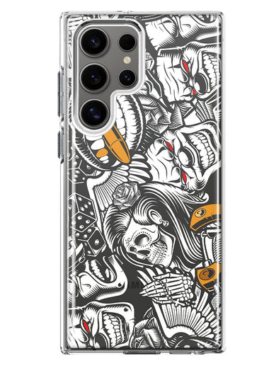 Mundaze - Case for Samsung Galaxy S23 Ultra Slim Shockproof Hard Shell Soft TPU Heavy Duty Protective Phone Cover - Abstract Graffiti Tattoo