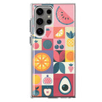 Mundaze - Case for Samsung Galaxy S22 Ultra Slim Shockproof Hard Shell Soft TPU Heavy Duty Protective Phone Cover - Groovy Fruits