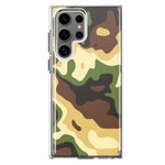Mundaze - Case for Samsung Galaxy S22 Ultra Slim Shockproof Hard Shell Soft TPU Heavy Duty Protective Phone Cover - Green Yellow Camo