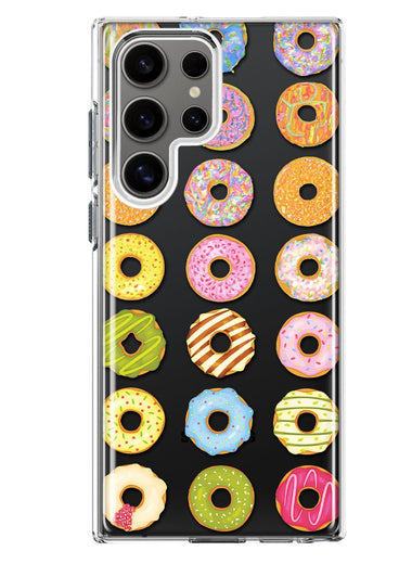 Mundaze - Case for Samsung Galaxy S23 Ultra Slim Shockproof Hard Shell Soft TPU Heavy Duty Protective Phone Cover - Cute Donuts