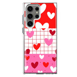 Mundaze - Case for Samsung Galaxy S22 Ultra Slim Shockproof Hard Shell Soft TPU Heavy Duty Protective Phone Cover - Cute Valentine Hearts