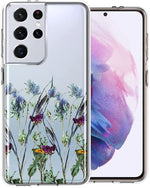 For Samsung Galaxy S21 Ultra Country Dried Flowers Phone Case Cover