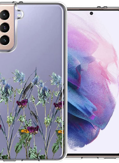 For Samsung Galaxy S21 Country Dried Flowers Phone Case Cover