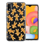 Samsung Galaxy A01 Christmas Gingerbread Traditional Holiday Cookies By BillyElleCo Double Layer Phone Case Cover