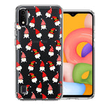 Samsung Galaxy A01 Cute Red Christmas Holiday Santa Gnomes Design Double Layer Phone Case Cover