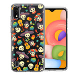Samsung Galaxy A01 Day of the Dead Design Double Layer Phone Case Cover
