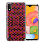 Samsung Galaxy A01 Infinity Hearts Design Double Layer Phone Case Cover