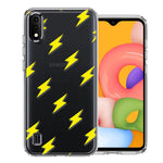 Samsung Galaxy A01 Electric Lightning Bolts Design Double Layer Phone Case Cover