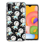 Samsung Galaxy A01 Space Unicorns Design Double Layer Phone Case Cover