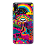 Samsung Galaxy A01 Psychedelic Trippy Hippie Night Walk Hybrid Protective Phone Case Cover