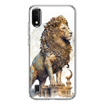 Samsung Galaxy A01 Ancient Lion Sculpture Hybrid Protective Phone Case Cover