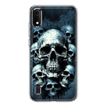 Samsung Galaxy A01 Graveyard Death Dream Skulls Double Layer Phone Case Cover