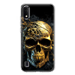 Samsung Galaxy A01 Steampunk Skull Science Fiction Machinery Double Layer Phone Case Cover