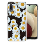 Samsung Galaxy A02 Cute Daisy Flowers Double Layer Phone Case Cover