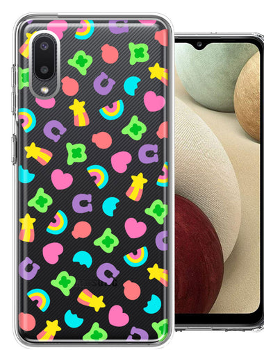 Samsung Galaxy A02 Cute Lucky Marshmallow Cereal Nostalgic Double Layer Phone Case Cover