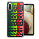Samsung Galaxy A02 Deck The Halls Christmas Carol Falala Festive Lyric Vintage 70s Letters Double Layer Phone Case Cover